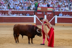 Una imagen de San Benito este Domingo de Calderas. 