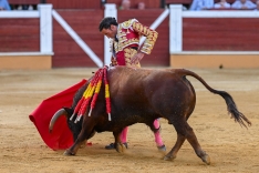 Una imagen de San Benito este Domingo de Calderas. 