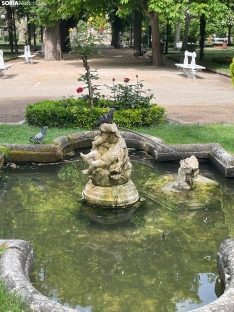 Una imagen de los daños en la figura. /Sara Roncal