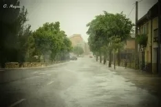 Fuerte granizada en El Burgo de Osma/ Óscar Mozas.