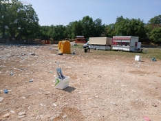 Foto 3 - FOTOS| El botellón llena de basura Valonsadero