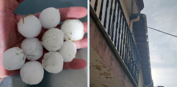 El pedrisco asola Barcebalejo