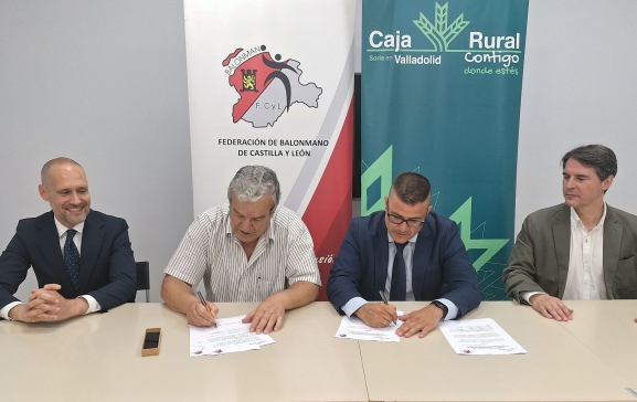 Caja Rural de Soria y la Federación de Castilla y León de Balonmano impulsarán la base de este deporte  en la Comunidad