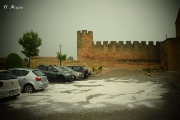 Tremenda granizada en el Burgo de Osma, en imágenes