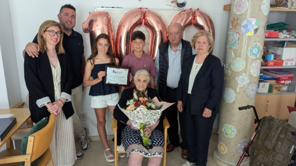 Trinidad García celebra sus cien años de vida en Matamala de Almazán