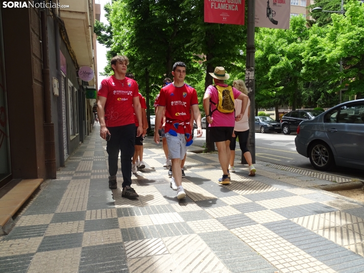 FOTOS | Soria se ti&ntilde;e bermeja