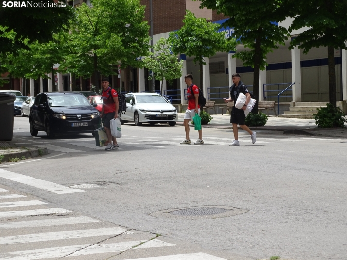 FOTOS | Soria se ti&ntilde;e bermeja