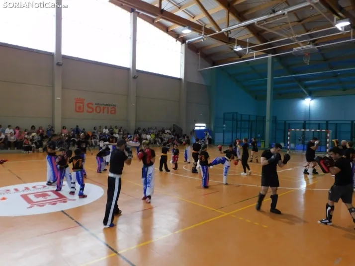 Fotos: Medio centenar de kickboxers demuestran sus dotes en el San Andr&eacute;s