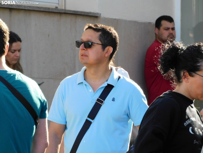 Cientos de aspirantes se examinan en Soria para optar a una plaza de Auxiliar Administrativo de la Junta de Ca