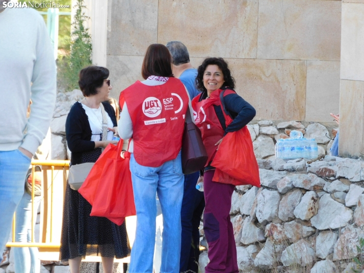 Cientos de aspirantes se examinan en Soria para optar a una plaza de Auxiliar Administrativo de la Junta de Ca