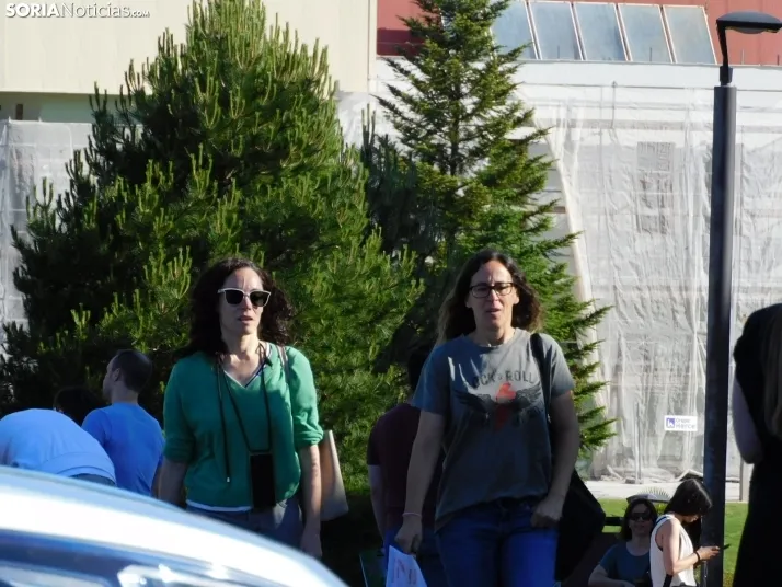 Cientos de aspirantes se examinan en Soria para optar a una plaza de Auxiliar Administrativo de la Junta de Ca