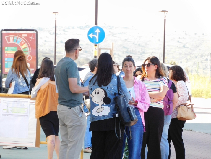 Cientos de aspirantes se examinan en Soria para optar a una plaza de Auxiliar Administrativo de la Junta de Ca