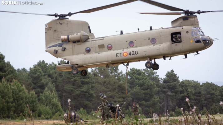 Ejercicio aéreo militar en Navaleno