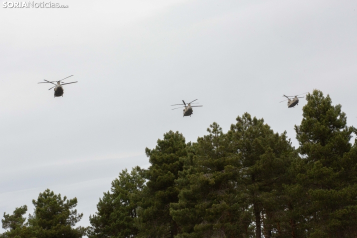 Ejercicio aéreo militar en Navaleno