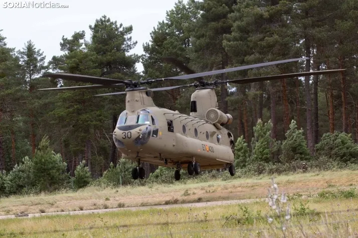 Ejercicio aéreo militar en Navaleno