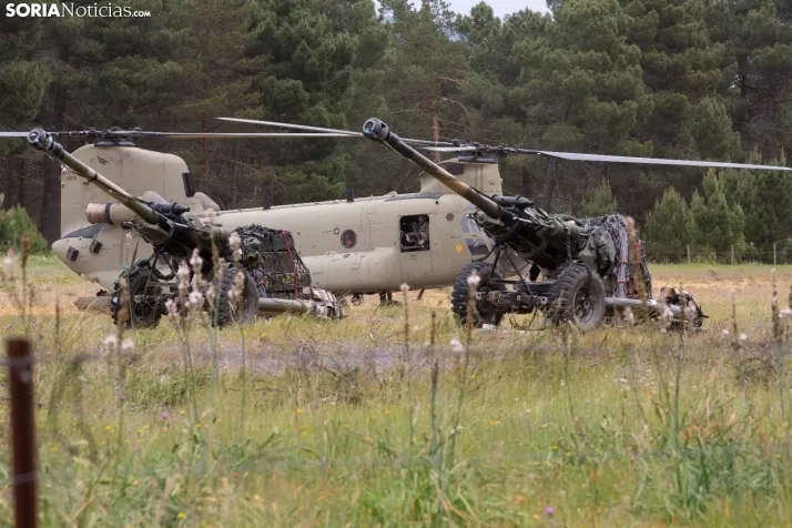 Ejercicio aéreo militar en Navaleno