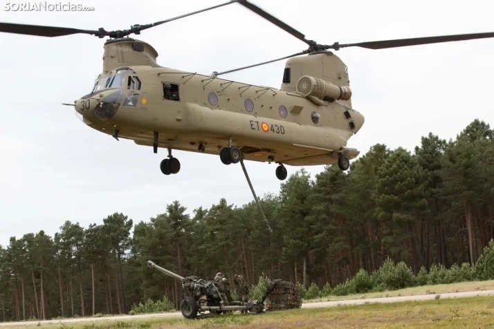 Ejercicio aéreo militar en Navaleno