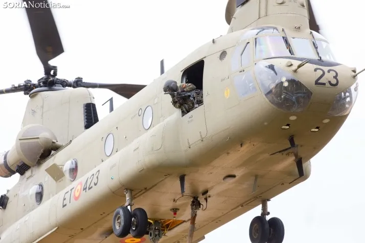 Ejercicio aéreo militar en Navaleno