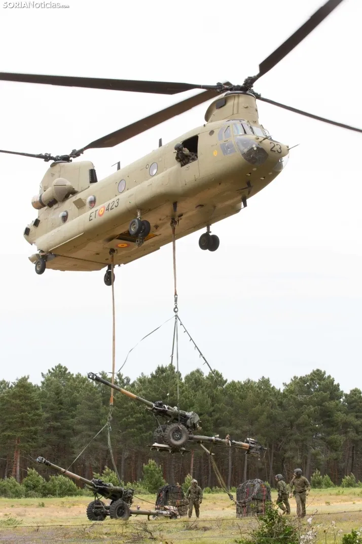 Ejercicio aéreo militar en Navaleno