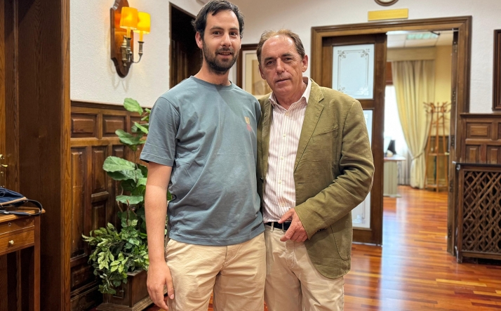 El Palacio Provincial da la bienvenida a Elio García, nuevo alumno en prácticas del convenio con Asovica