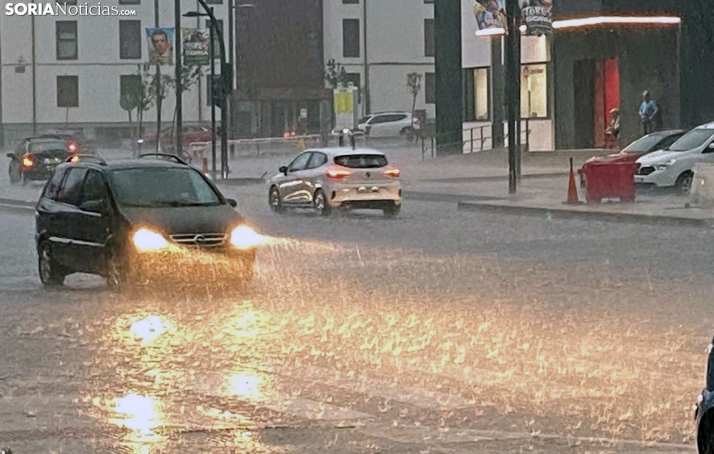 Una imagen de la granizada de este miércoles. /SN