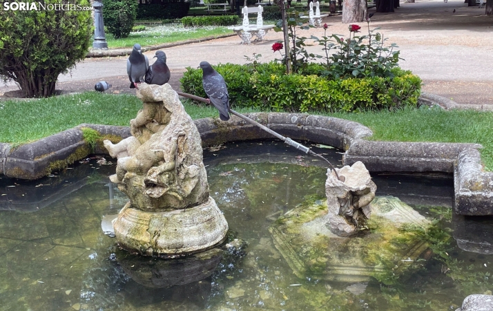 Una imagen de los daños en la figura. /Sara Roncal