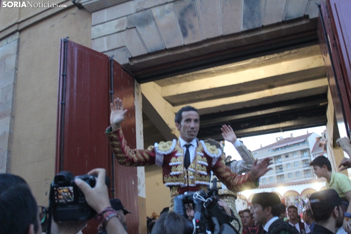 Una imagen de la lidia hoy en San Benito. /Santos Gómez