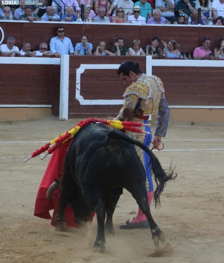 Una imagen de la lidia hoy en San Benito. /Santos Gómez