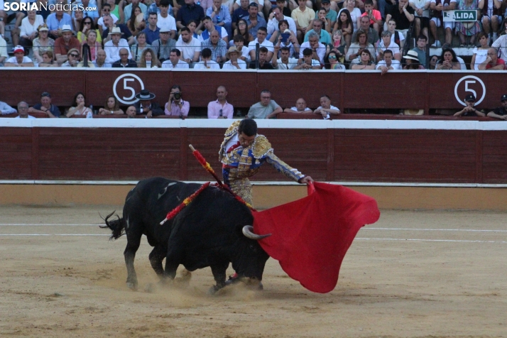 Una imagen de la lidia hoy en San Benito. /Santos Gómez