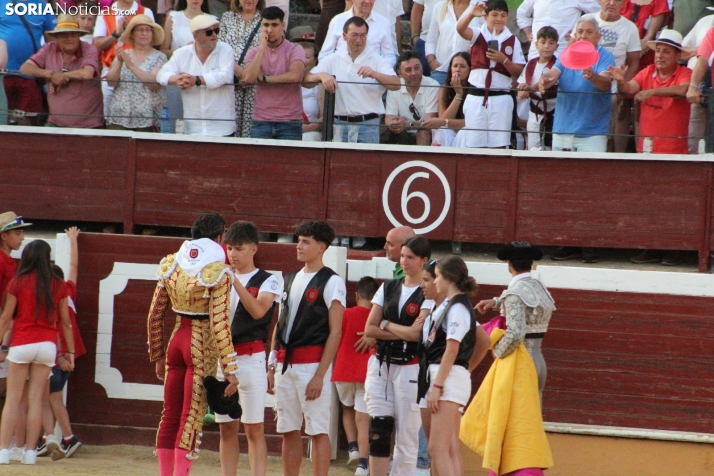 Una imagen de la lidia hoy en San Benito. /Santos Gómez