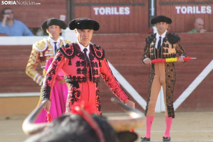 Una imagen de la lidia hoy en San Benito. /Santos Gómez