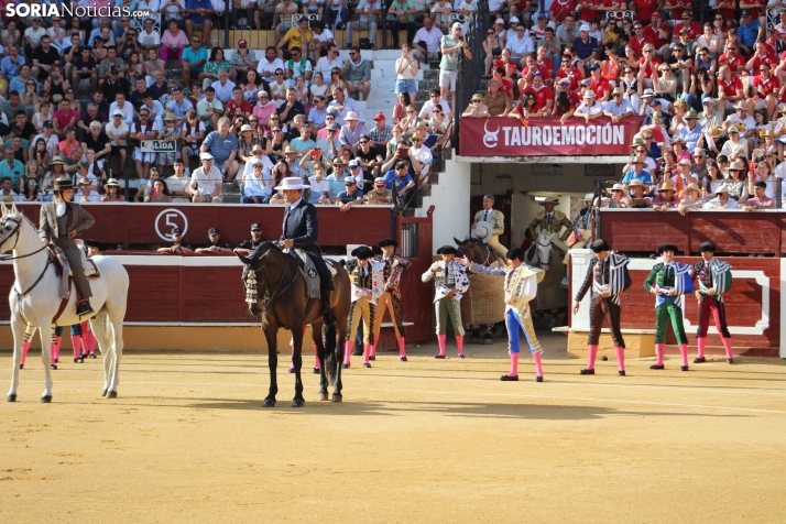 Una imagen de la lidia hoy en San Benito. /Santos Gómez