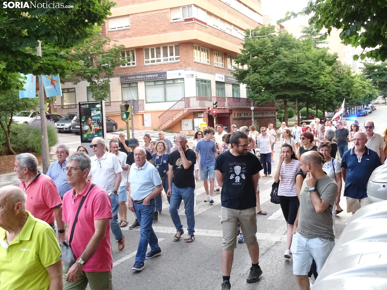 Una imagen de la manifestación de este viernes. /PC