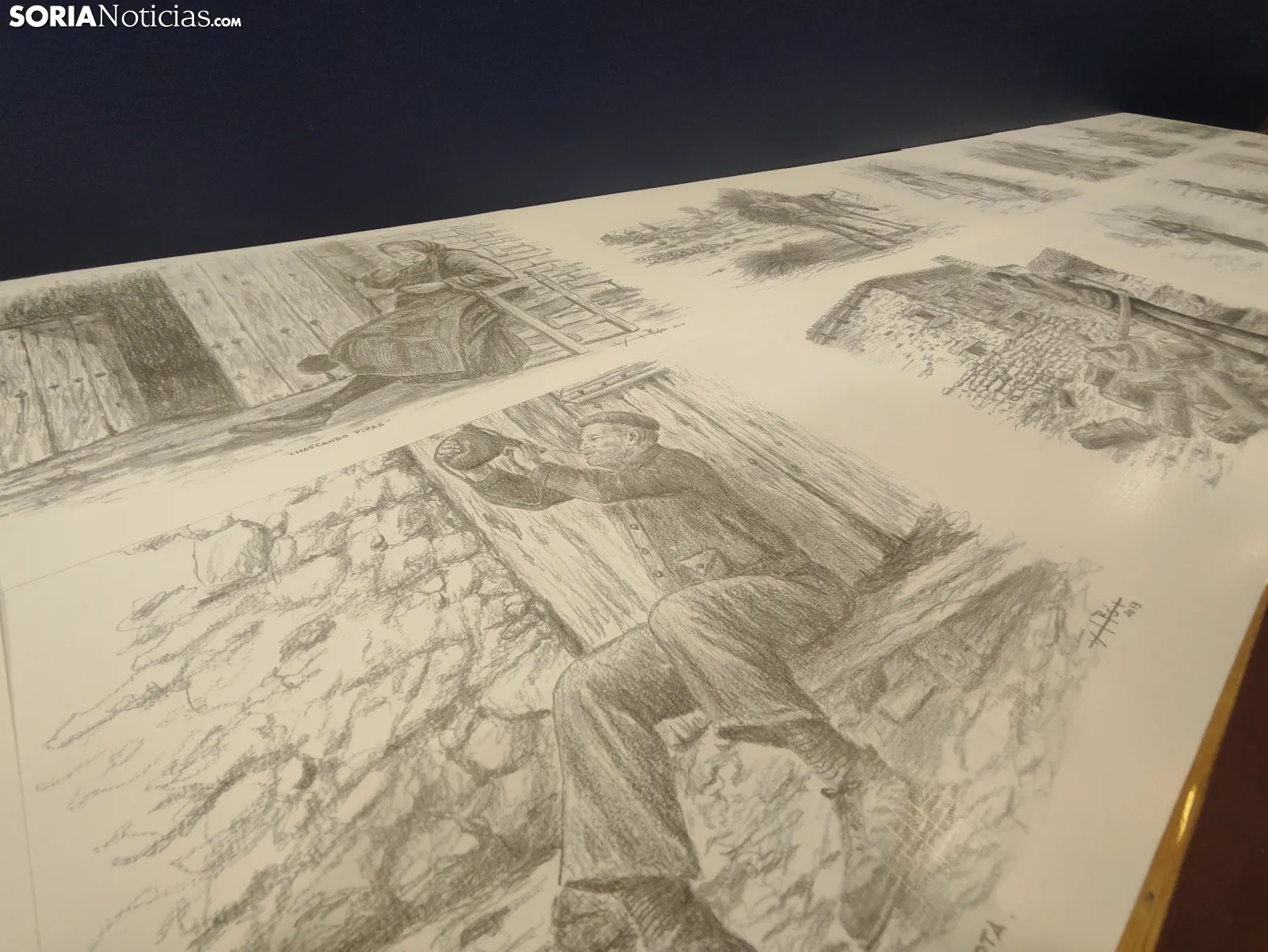 Exposición del pintor Rafael de la Rosa.