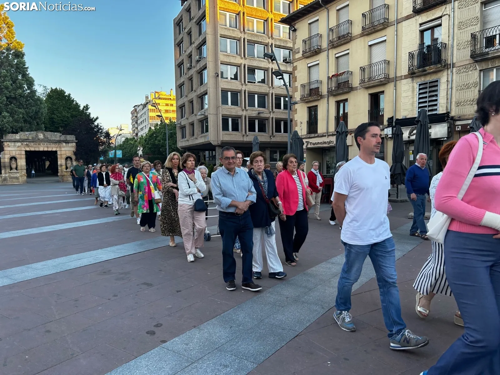 Una imagen de la plaza de Mariano Granados esta mañana de miércoles. /SN