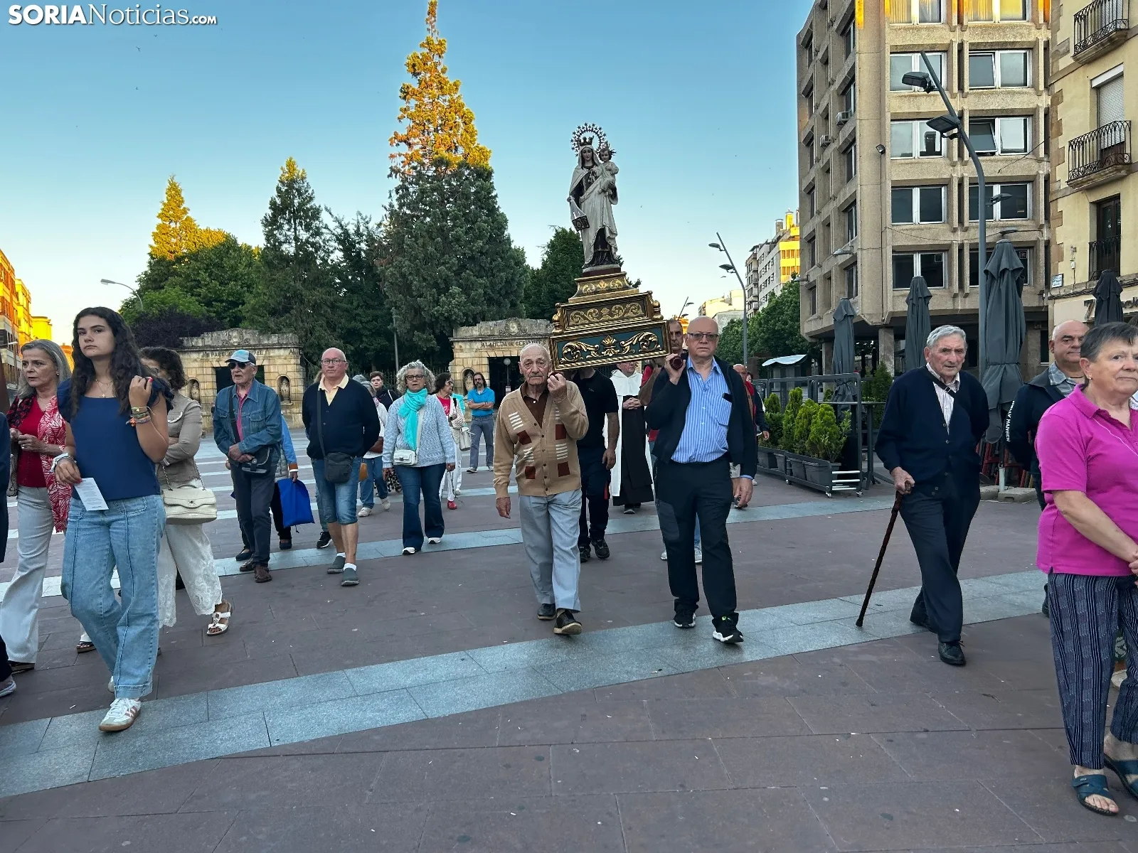 Una imagen de la plaza de Mariano Granados esta mañana de miércoles. /SN