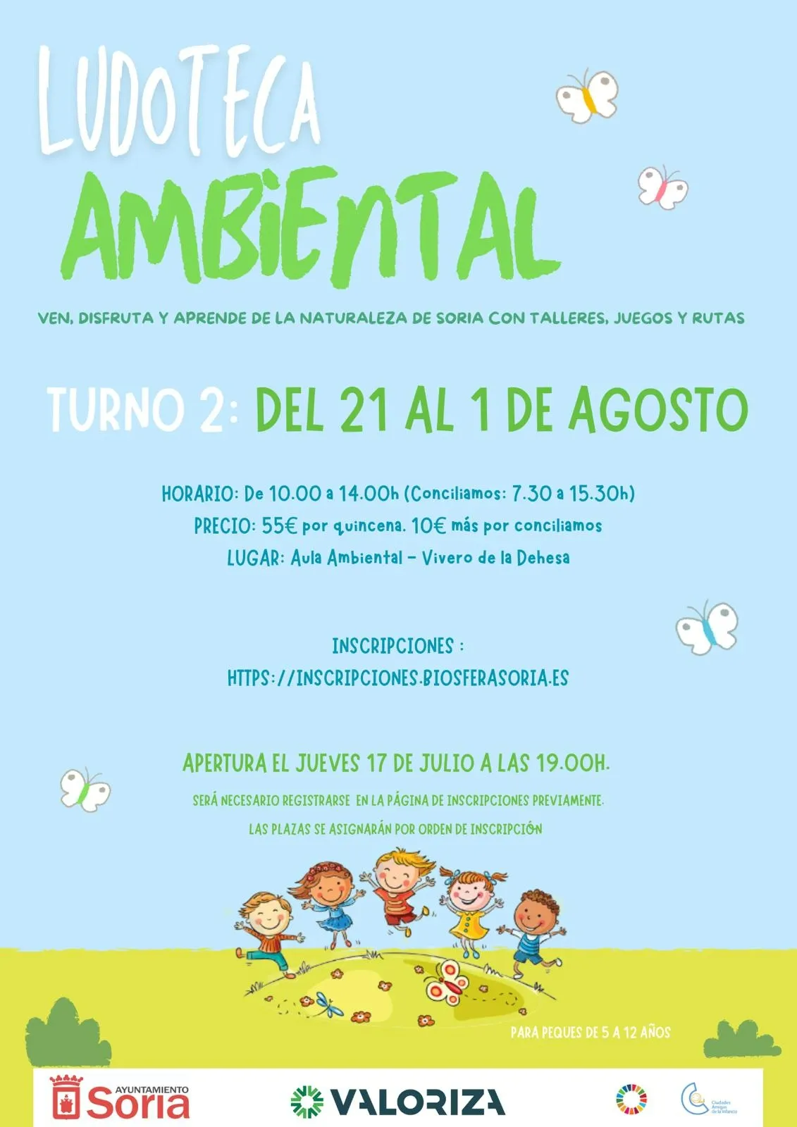 Foto 2 - Abiertas las plazas para inscribir a los m&aacute;s peque&ntilde;os en la Ludoteca Ambiental de verano