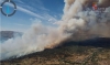 Una imagen aérea del avance de las llamas. /Jta.