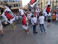 Una imagen de la manifestación de este viernes. /PC