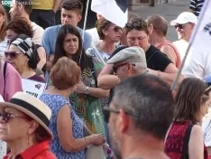 Una imagen de la manifestación de este viernes. /PC