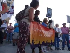 Una imagen de la manifestación de este viernes. /PC