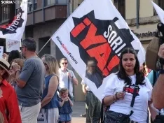 Una imagen de la manifestación de este viernes. /PC