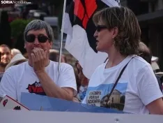 Una imagen de la manifestación de este viernes. /PC