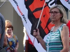 Una imagen de la manifestación de este viernes. /PC