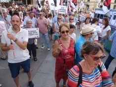 Una imagen de la manifestación de este viernes. /PC