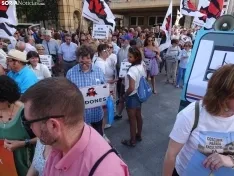 Una imagen de la manifestación de este viernes. /PC