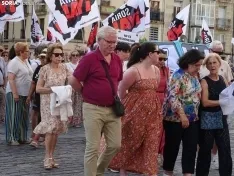 Una imagen de la manifestación de este viernes. /PC
