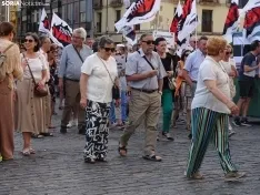 Una imagen de la manifestación de este viernes. /PC