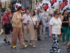 Una imagen de la manifestación de este viernes. /PC