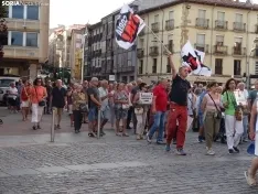 Una imagen de la manifestación de este viernes. /PC